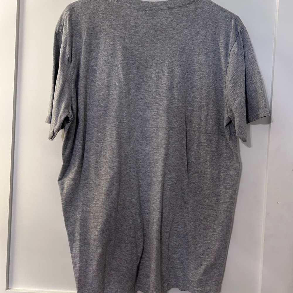 Gray Short Sleeve Tee with Baseball Graphic - Picture 4 of 4